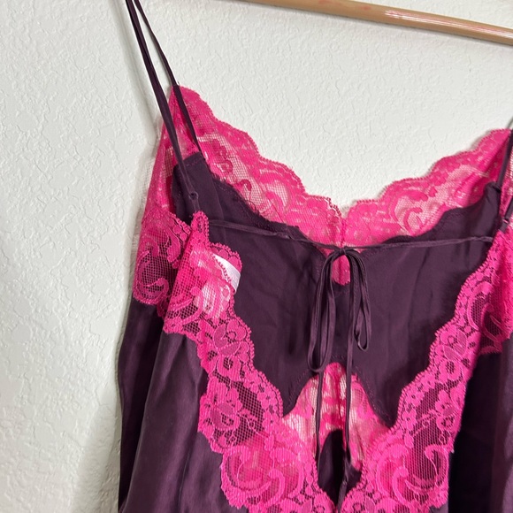 Vintage Victoria’s Secret purple & pink slip mini dress/top - Picture 12 of 15